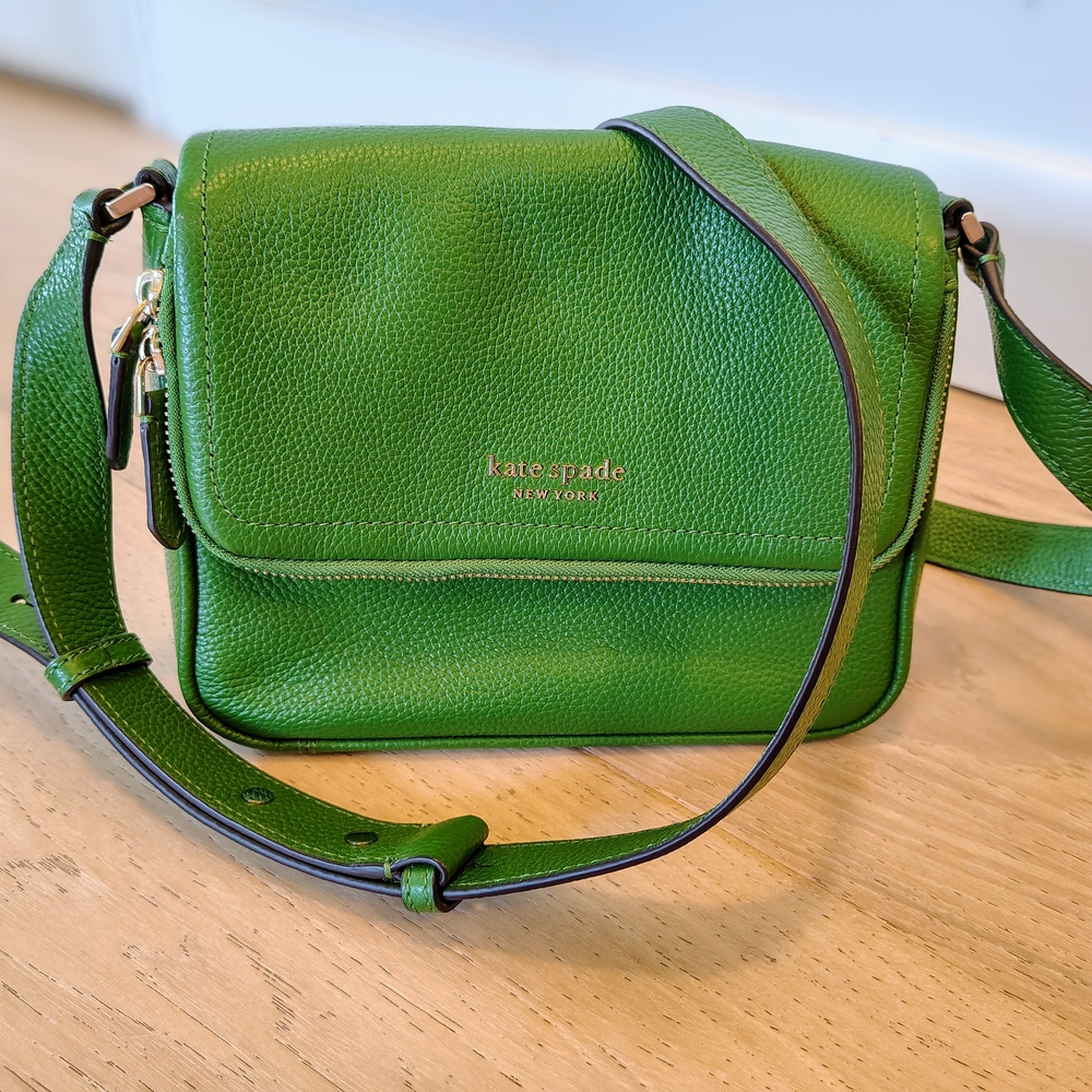 Kate Spade Green Leather Crossbody Bag